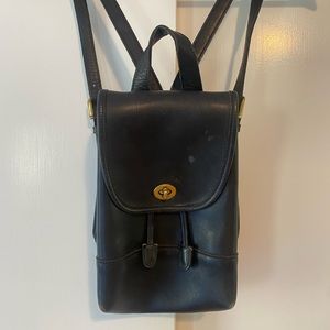 Genuine Leather Coach Mini Backpack